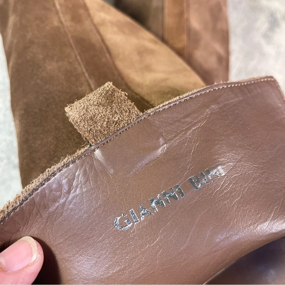 Gianni Bini Bhanks Suede Over the Knee Tall Boots Women’s Designer Boots